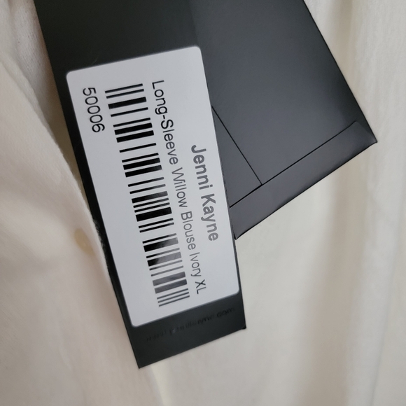 Jenni Kayne Long-Sleeve Willow Blouse in Ivory size XL NWT - Picture 11 of 11